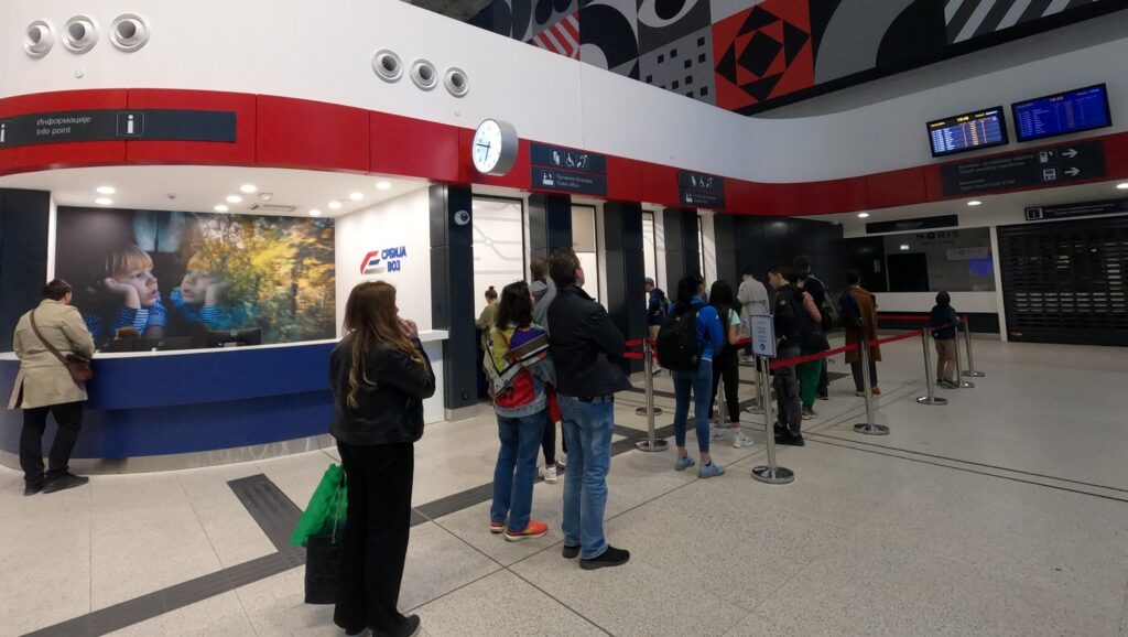 Ticket office at Railway Station Beograd Centar