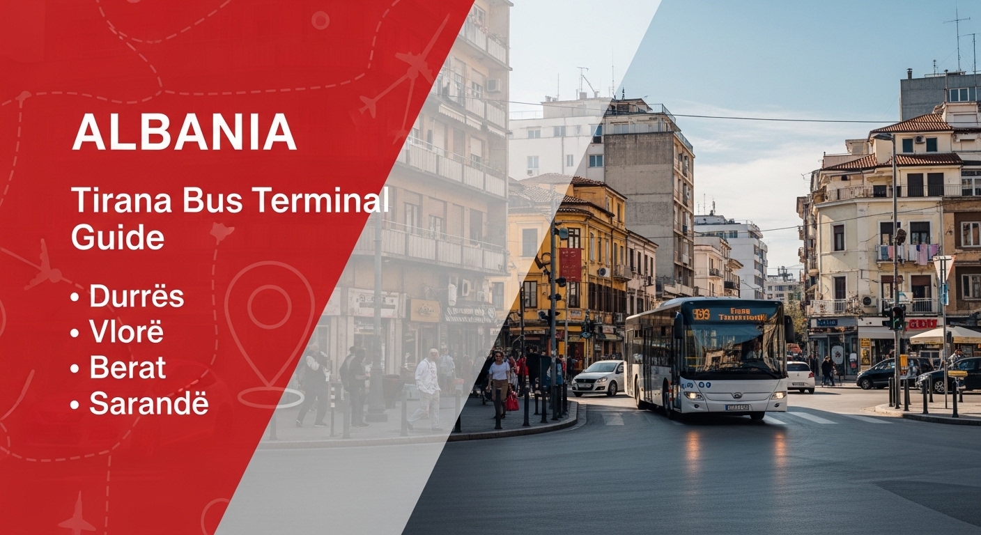 Tirana to Durrës, Vlorë, Berat, and Sarandë | How to Get to Bus Terminal and Bus Timetables